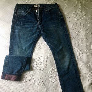 acne blue denim jeans